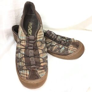 Rocket Dog Vintage Brown Houndstooth Tweed Plaid Women's Fashion Sneakers -7-